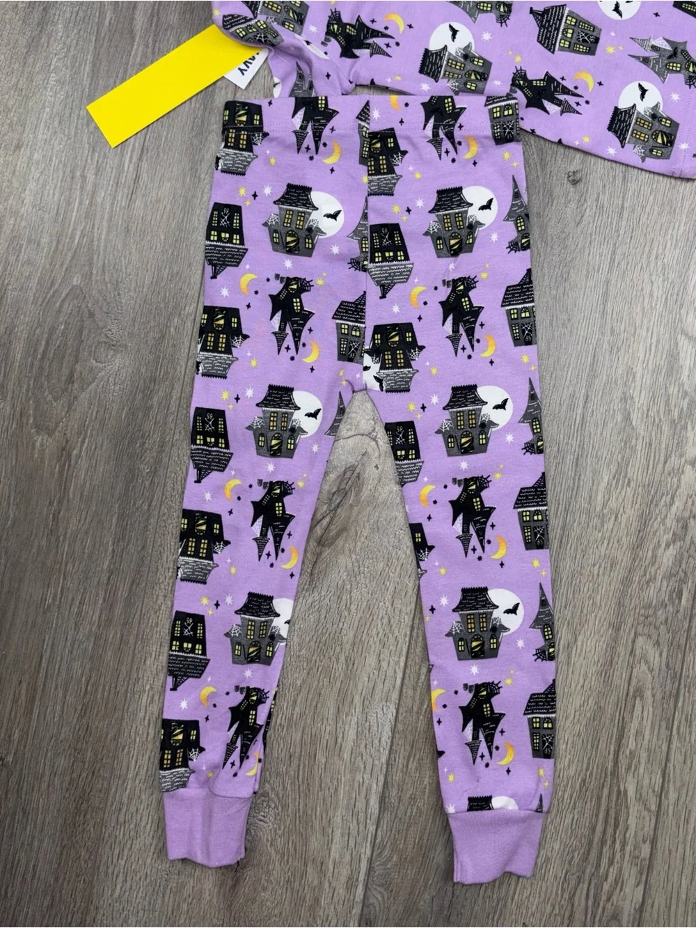 Old Navy Haunted House Pajama Set 3T Purple